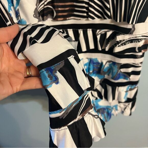 Tango Mango Blue ruffles Sleeveless Women’s dress Sz XL NWT🏷 - Picture 9 of 16